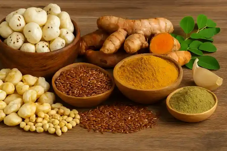Icon representing nutritious ingredients like turmeric and millets